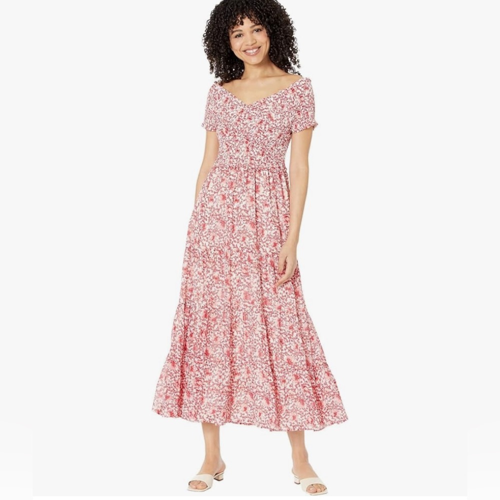 Steve Madden NWT Women's Dakota Me Dress floral dress y2k summer size XS red